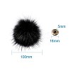 Fluffy Pom Pom Sewing Snap Button Accessories SNAP-TZ0002-B01-20