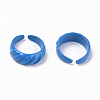 Spray Painted Alloy Cuff Rings RJEW-T011-31E-RS-2