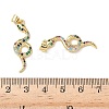 Brass Micro Pave Cubic Zirconia Pendants KK-L243-29G-14-3
