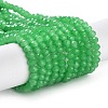 Baking Paint Imitation Jade Glass Bead Strands DGLA-A034-J4MM-A10-1