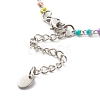 Starfish & Tortoise & Cowrie Shell Shape 304 Stainless Steel Charm Bracelets Set for Girl Women BJEW-JB06984-11