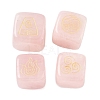 4Pcs 4 Styles Natural Rose Quartz Display Decorations G-F786-03A-04-1