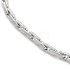 Tarnish Resistant 304 Stainless Steel Boston Chain Necklaces STAS-O053-16P-2