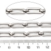 304 Stainless Steel Rectangle Link Chains CHS-S012-26P-B-3