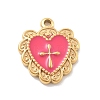 304 Stainless Steel Enamel Pendants STAS-M092-12G-03-1