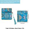 14Pcs 14 Colors Chinese Brocade Tassel Zipper Jewelry Bag Gift Pouch ABAG-NB0001-21-5
