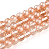 Baking Paint Transparent Glass Beads X1-DGLA-N011-8mm-04-1