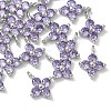 SHEGRACE Brass Cubic Zirconia Charms XGRQ4H668-680P-B-1