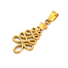 304 Stainless Steel Pendants STAS-P209-45G-4