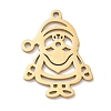 Christmas Theme 304 Stainless Steel Pendants STAS-R003-04G-02-1
