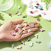 105Pcs 7 Colors Acrylic Imitation Gemstone Pendants FIND-TA0009-34P-6