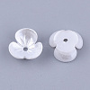 Resin Imitation Pearl Bead Caps RESI-T040-007B-2
