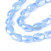 Electroplate Glass Beads Strands EGLA-S194-11A-B01-3