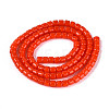 Opaque Solid Color Glass Beads Strands GLAA-N065-4x4mm-C04-2