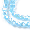 Imitation Jade Electroplate Glass Beads Strands LS-EGLA-A039-J2mm-B03-2