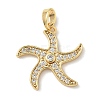 Brass Micro Pave Cubic Zirconia Pendants LS-KK-K305-11E-G-1