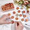 50Pcs Wood Buttons BUTT-GF0004-33-3