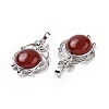 Natural Red Agate Pendants G-P496-05P-17-3