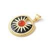 Cat Eye Pendants KK-P294-42G-01-2