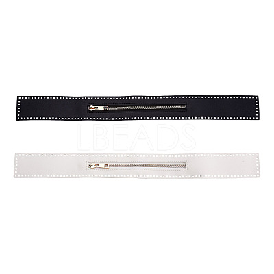 2Pcs 2 Colors Nylon Zipper with Brass Finding DIY-GN0001-01-1