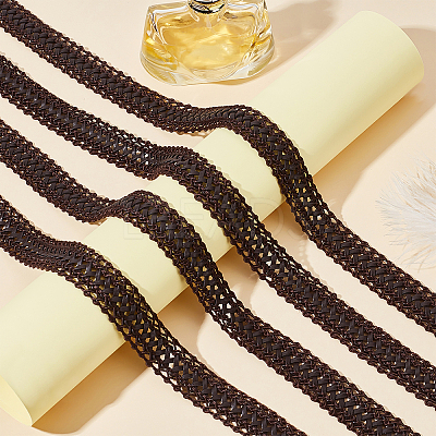 10 Yards PU Imitation Leather Ribbon OCOR-PH0001-80B-1