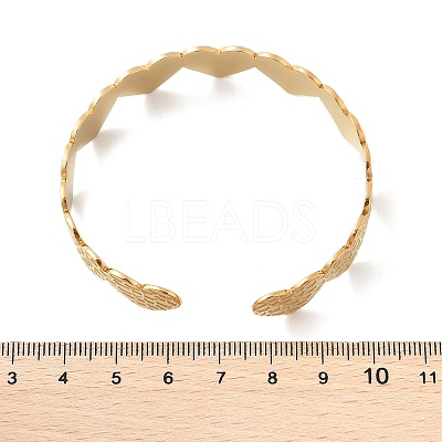 304 Stainless Steel Cuff Bangles for Women BJEW-B120-02G-02-1