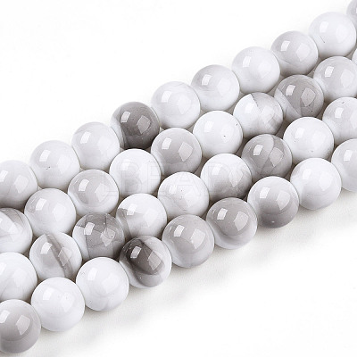 Baking Paint Glass Beads X1-DGLA-N013-10mm-01-1