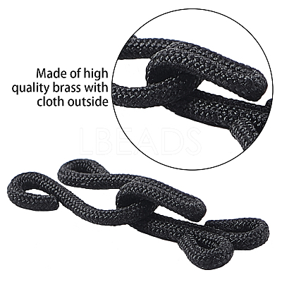 Cloth Clover Brass Buckles DIY-GF0001-75-1