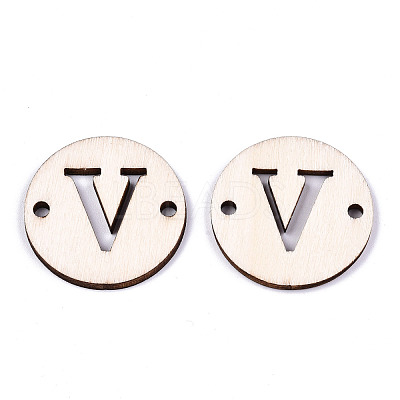 Unfinished Natural Poplar Wood Links Connectors WOOD-S045-140B-01V-1