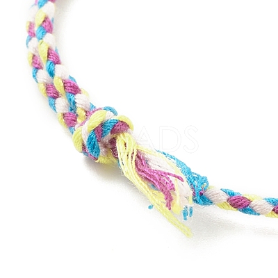 5Pcs Macrame Cotton Braided Cord Anklets Set AJEW-AN00486-02-1