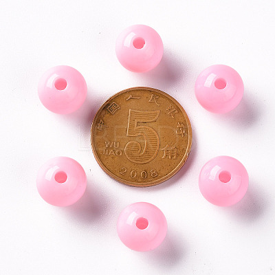 Opaque Acrylic Beads X-MACR-S370-C10mm-A01-1