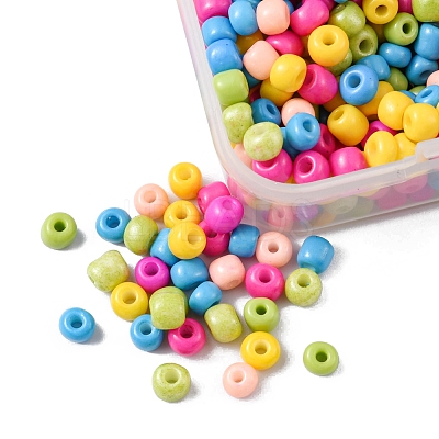55G 6/0 Baking Paint Glass Seed Beads SEED-FS0001-01-1