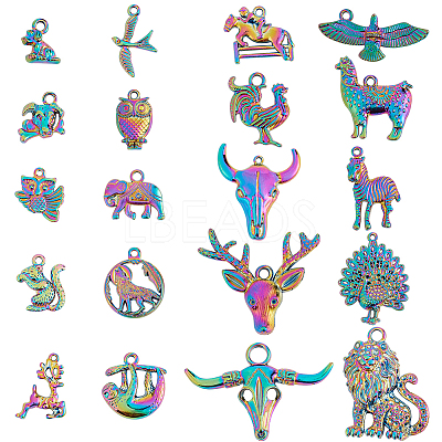 Animal Theme Alloy Pendant Sets FIND-HY0001-48-1