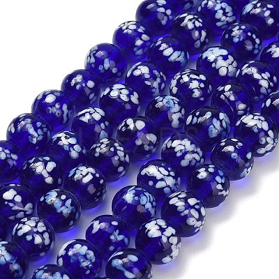 Handmade Lampwork Beads Strands LAMP-H071-01C-1