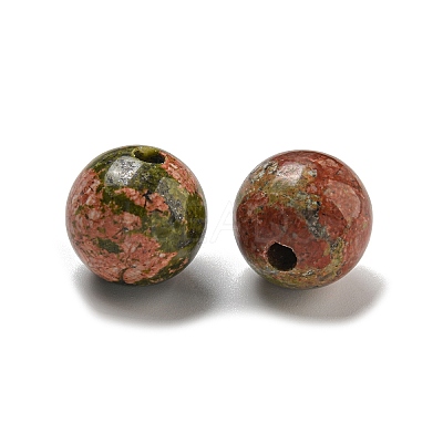 Natural Unakite Beads G-G147-01J-1