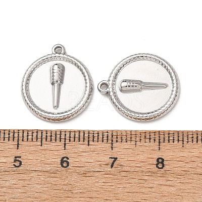 304 Stainless Steel Pendants STAS-K331-01D-P-1
