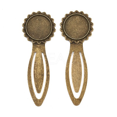 20mm Tray Bookmark Cabochon Settings PALLOY-S033-40AB-NR-1