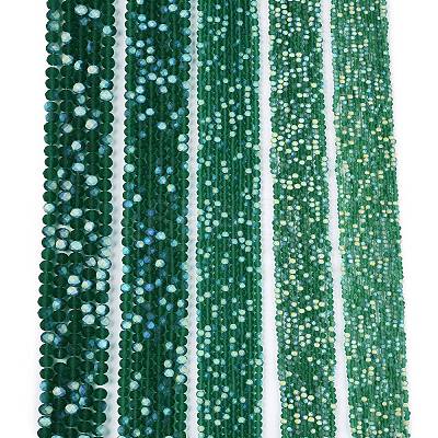 Transparent Glass Beads Strands EGLA-A044-T4mm-MB18-1