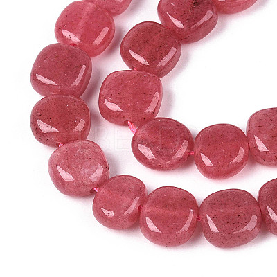Natural White Jade Beads Strands G-N354-01A-02-1