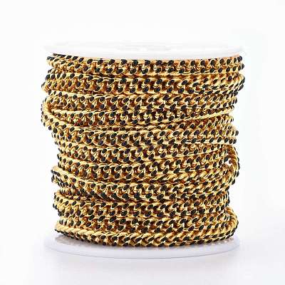 Two Tone Handmade Brass Curb Chains CHC-I035-01G-06-1