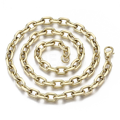 Iron Cable Chains Necklace Making MAK-N034-003B-KC-1