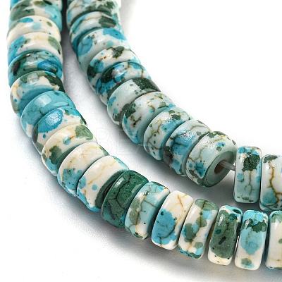 Baking Paint Synthetic Turquoise Beads Strands G-H060-02B-07-1