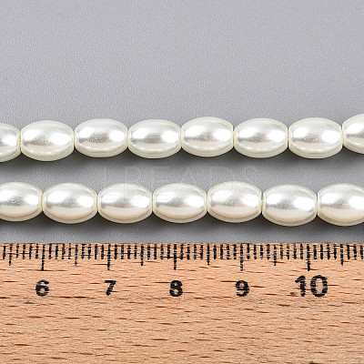 Baking Paint Pearlized Glass Pearl Bead Strands HY-T002-01A-02-1