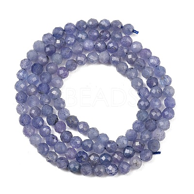 Natural Tanzanite Beads Strands G-S361-3mm-008-1