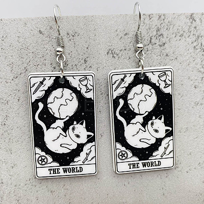 Cartoon Theme Acrylic Dangle Earrings FS-WG40F70-18-1