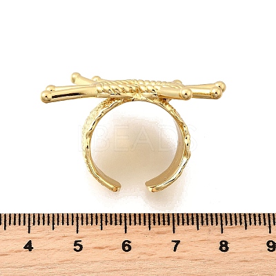 Brass Cuff Rings for Women RJEW-F183-02C-G-1
