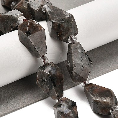Natural Fluorescent Syenite Rock(Glow under UV Light) Beads Strands G-NH0005-B08-01-1