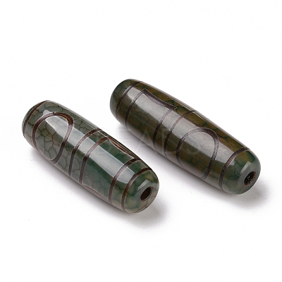 Tibetan Style dZi Beads X-TDZI-E004-03-1