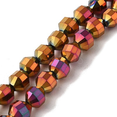 Electroplated Synthetic Non-magnetic Hematite Beads Strands G-I364-L01-02-1