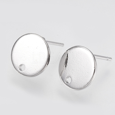 Brass Stud Earring Findings KK-T029-118P-1